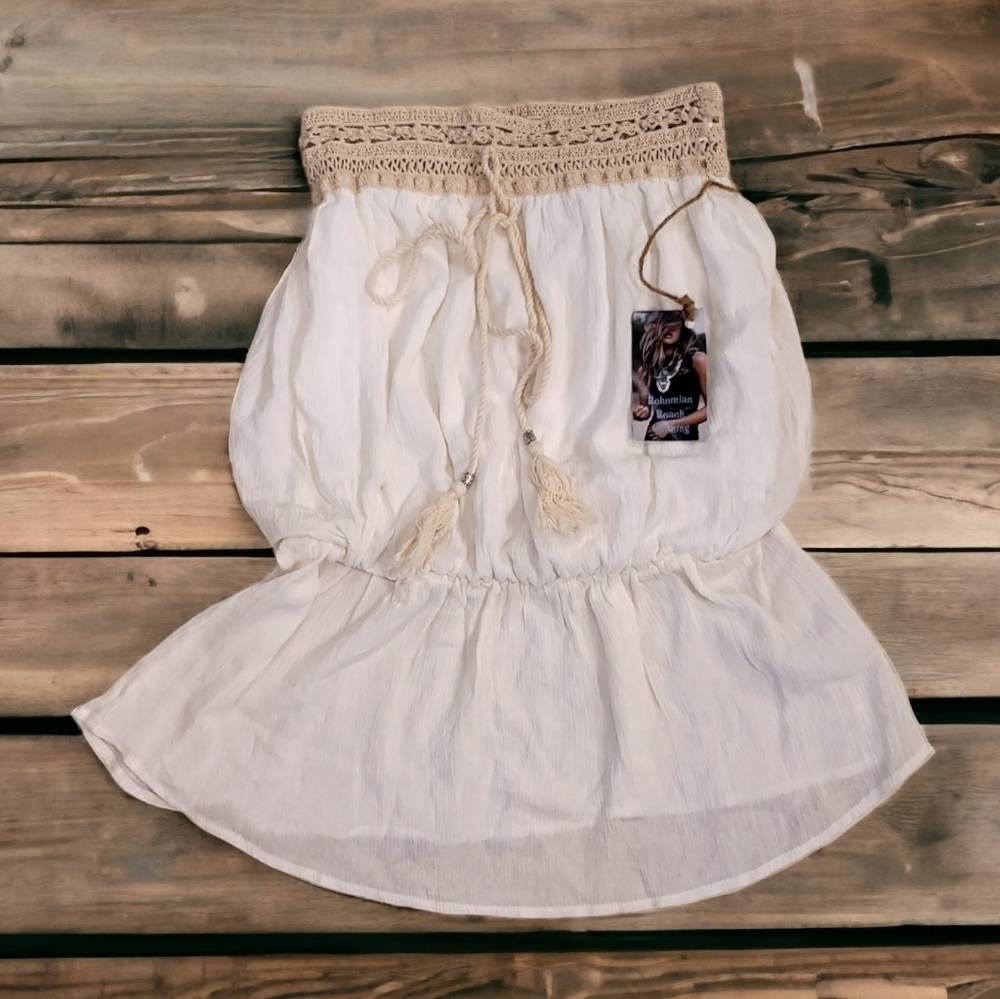 PinkLine USA Bohemian Beach Clothing Swimsuit Cover - Size Small